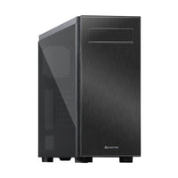 Chieftec AL-02B-TG-OP Computer-Gehäuse Tower Schwarz