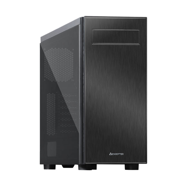 Chieftec AL-02B-TG-OP Computer-Gehäuse Tower Schwarz