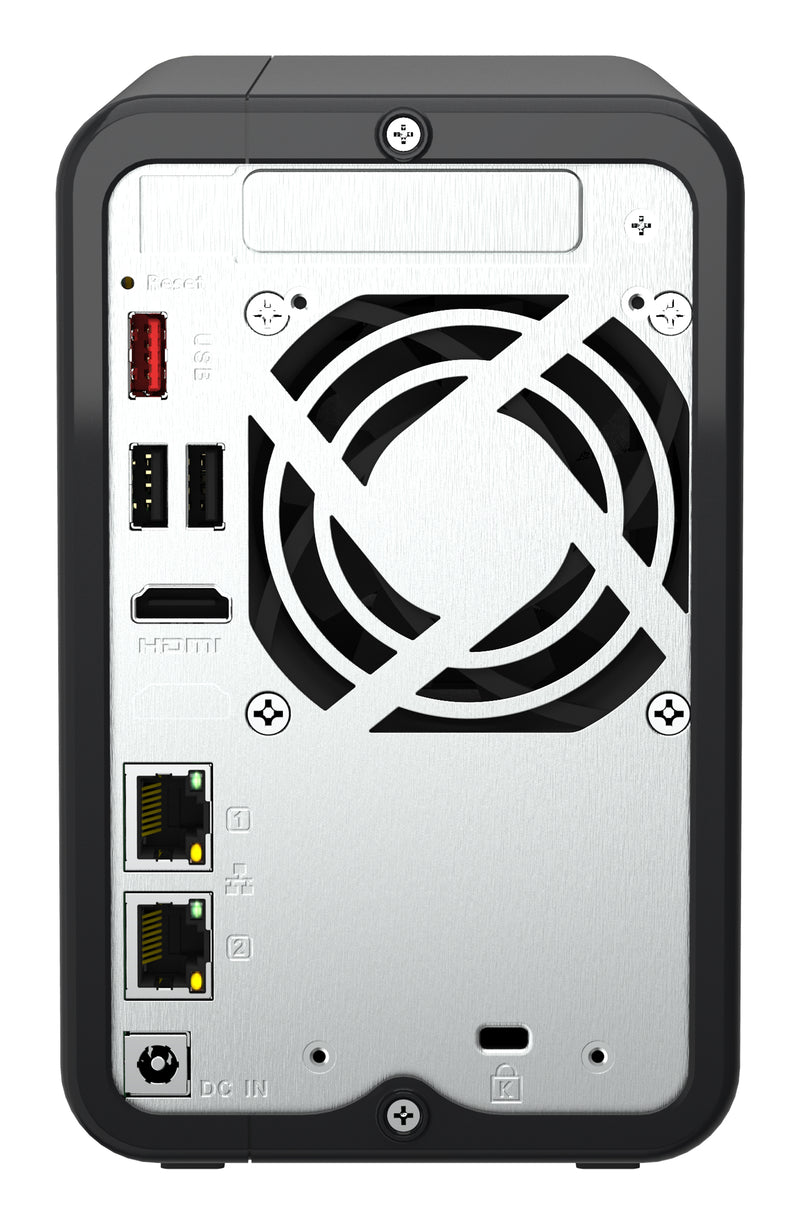 QNAP TS-264 NAS Tower Intel® Celeron® N5095 8 GB 0 TB QNAP QTS Schwarz, Gold