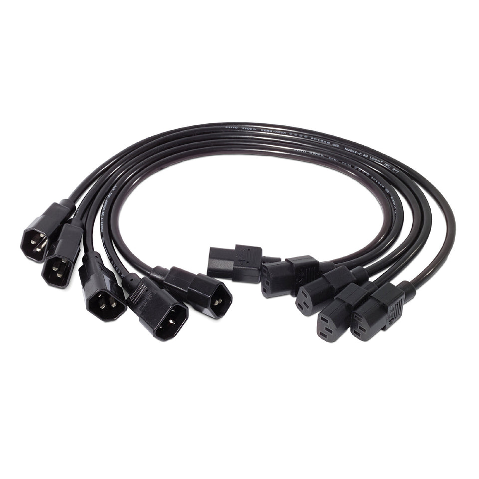 Kit de 5 câbles d'alimentation APC, C13 vers C14, 0,6 m