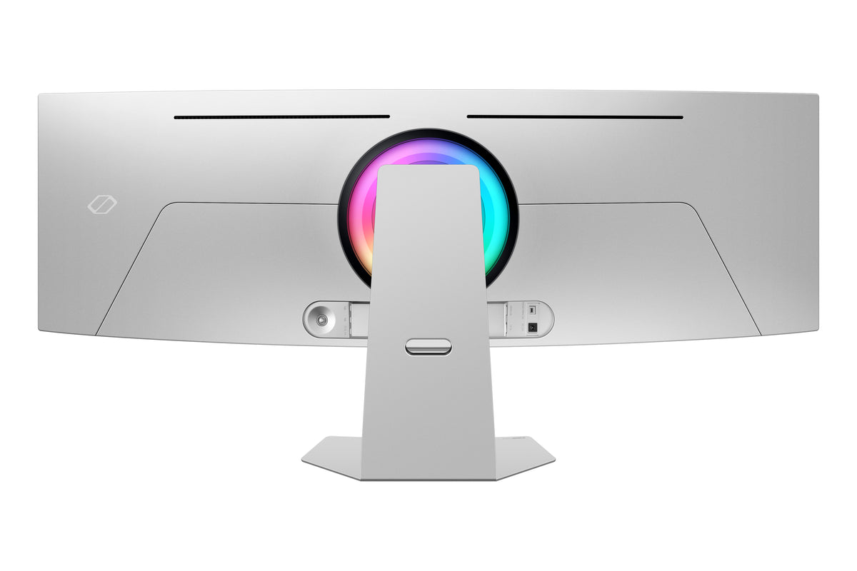 Samsung G95SC Computerbildschirm 124,5 cm (49") 5120 x 1440 Pixel Dual QHD OLED Silber