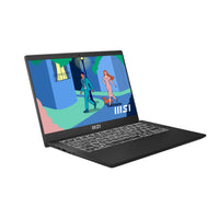 MSI Modern 14 C7M-427XFR AMD Ryzen™ 7 7730U Laptop 35,6 cm (14") Full HD 16 GB DDR4-SDRAM 512 GB SSD Wi-Fi 6E (802.11ax) FreeDOS Schwarz