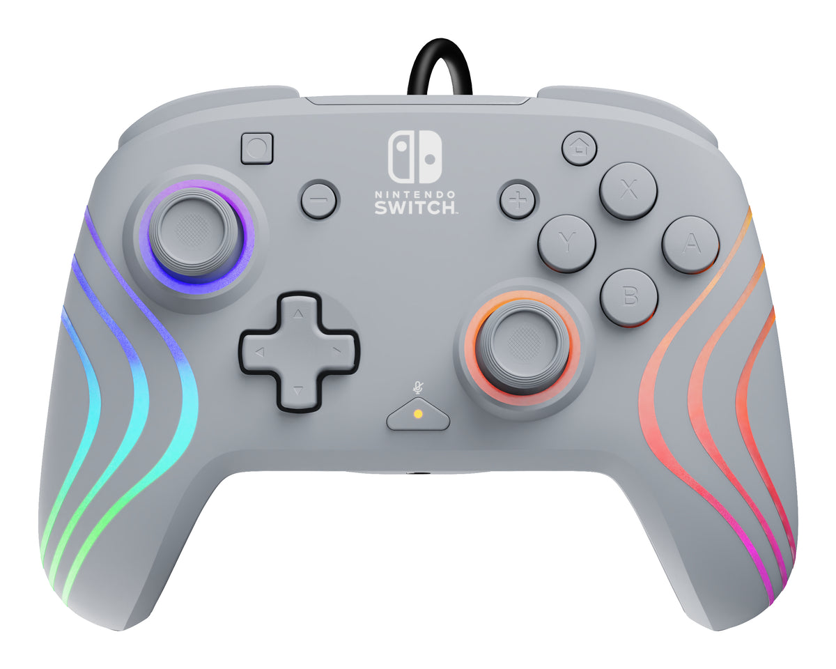PDP Afterglow Wave Grau USB Gamepad Analog / Digital Nintendo Switch, Nintendo Switch OLED
