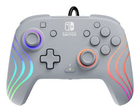 PDP Afterglow Wave Grau USB Gamepad Analog / Digital Nintendo Switch, Nintendo Switch OLED