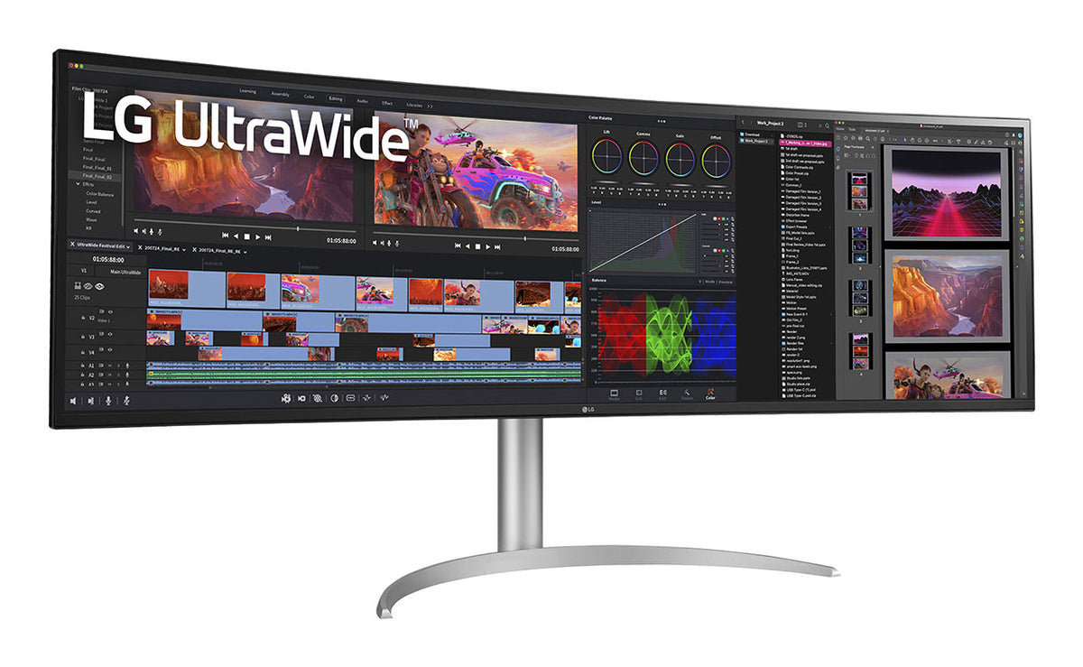LG 49BQ95C-W Computerbildschirm 124,5 cm (49") 5120 x 1440 Pixel UltraWide Dual Quad HD Weiß