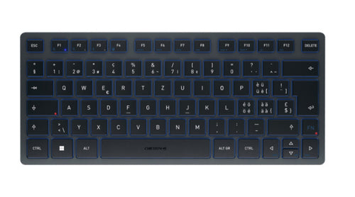 CHERRY KW 7100 MINI BT Tastatur Universal Bluetooth QWERTZ Schweiz Blau