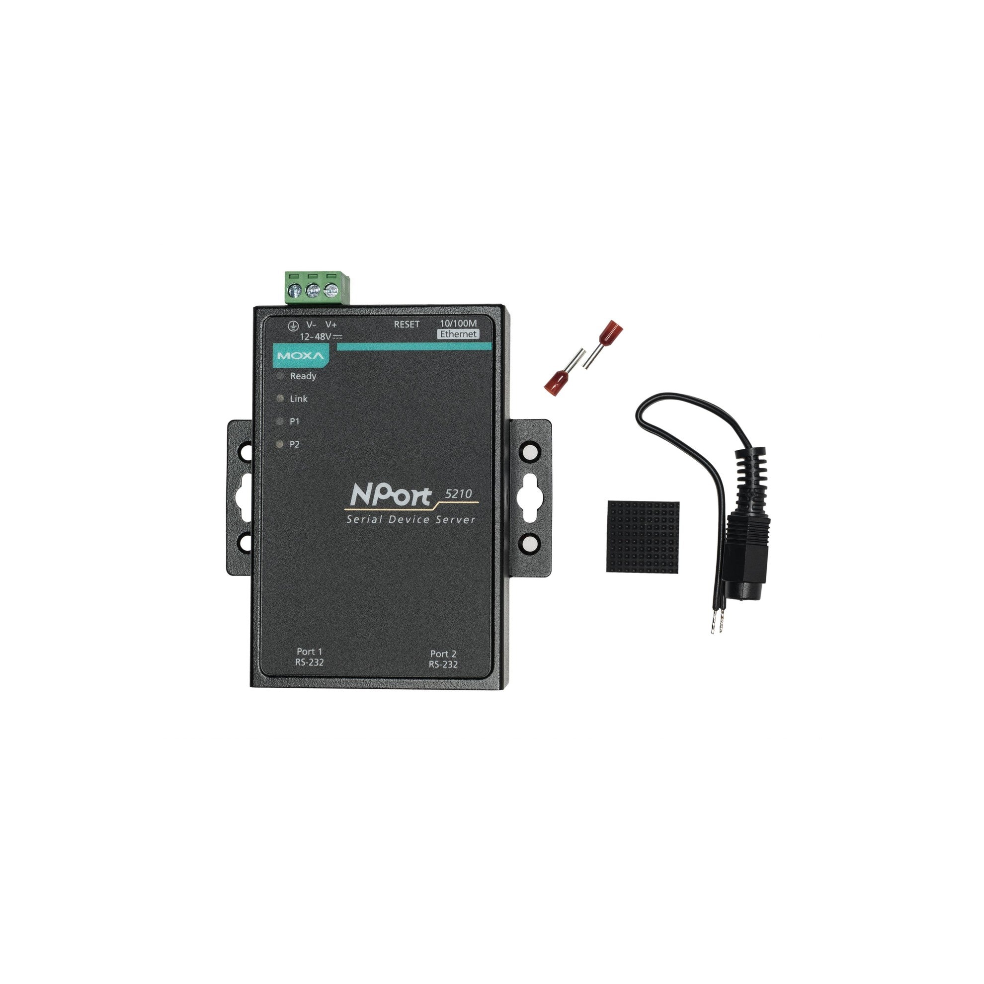 MOXA NPort 5210, LAN RS232 Server, 2 Port,