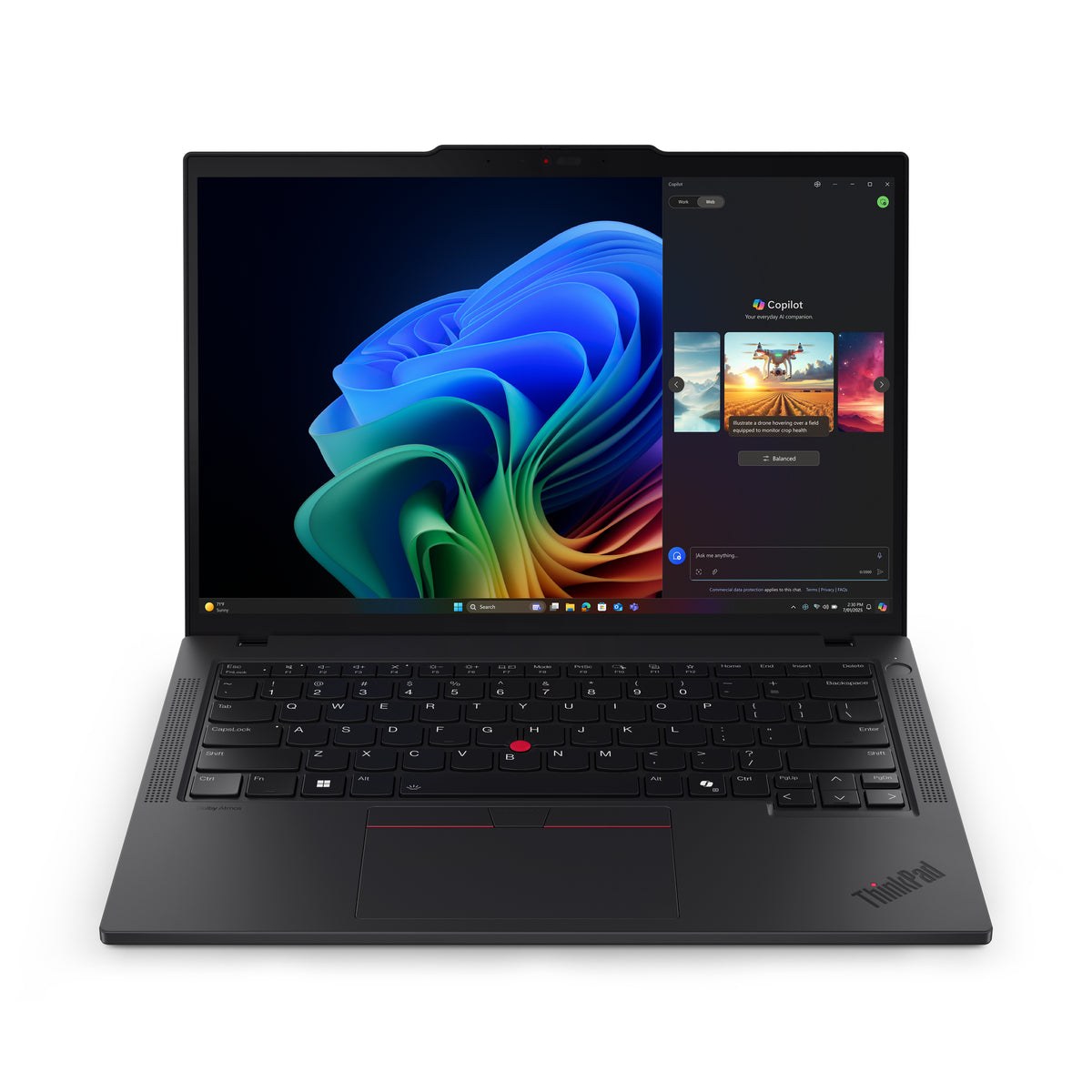 Lenovo ThinkPad T14 Gen 6 (AMD) Copilot+ PC AMD Ryzen AI 7 350 Laptop 35,6 cm (14") WUXGA 32 GB DDR5-SDRAM 1 TB SSD Wi-Fi 7 (802.11be) Windows 11 Pro Deutsch Schwarz