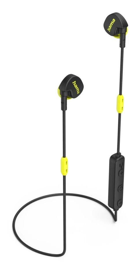 Hama Freedom Athletics II Kopfhörer Kabellos Ohrbügel, im Ohr Anrufe/Musik Bluetooth Schwarz, Gelb