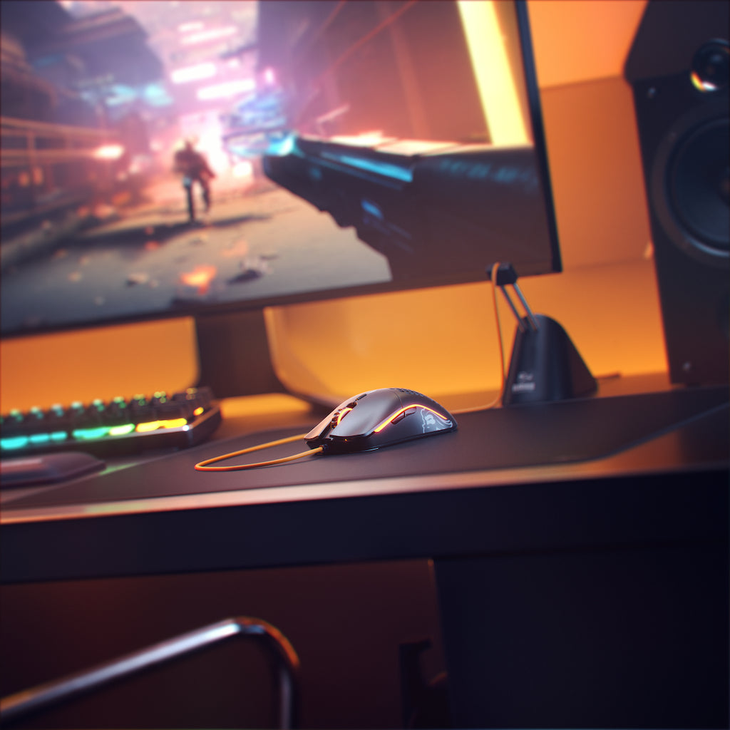 Glorious Gaming Model O Maus rechts USB Typ-A Optisch 12000 DPI