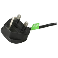 StarTech.com 1 m UK PC Stromkabel, BS 1363 auf C13 Netzkabel, 18AWG, 10A 250V, C13 Stromkabel für Monitor/Computer/PC/Drucker/Fernseher, Kaltgerätekabel mit UK Kaltgerätestecker