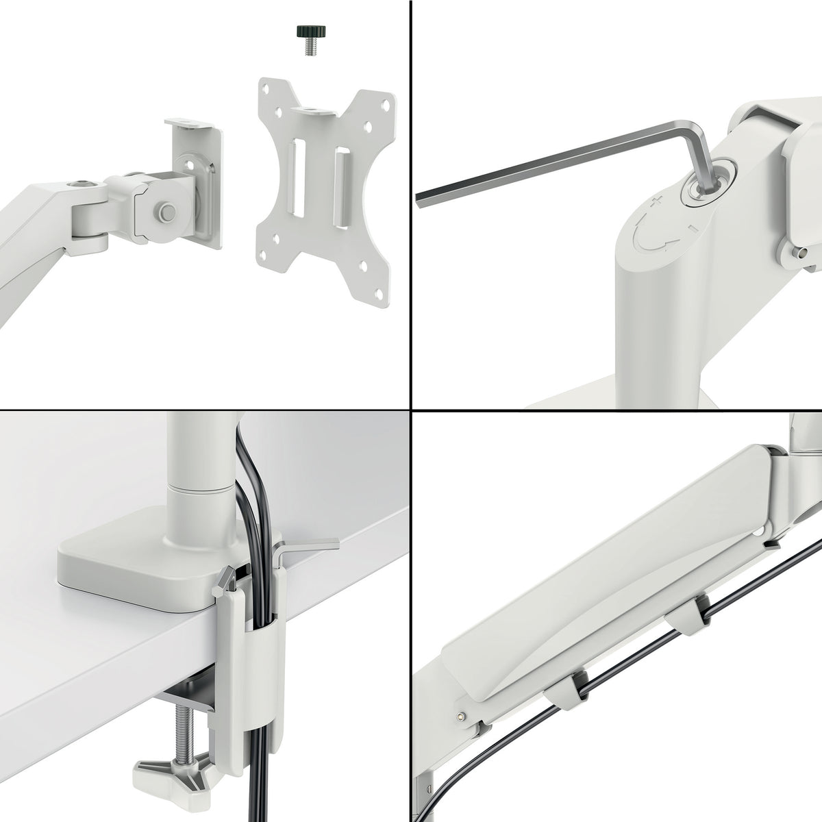 Leitz 65380085 Flachbildschirm-Tischhalterung 81,3 cm (32") Tisch/Bank Grau