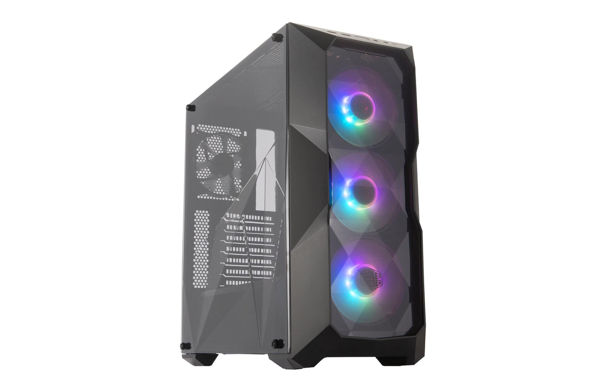 Cooler Master MasterBox TD500 Mesh ATX Mid Tower Black Tempered Glass Side Panel, Controller