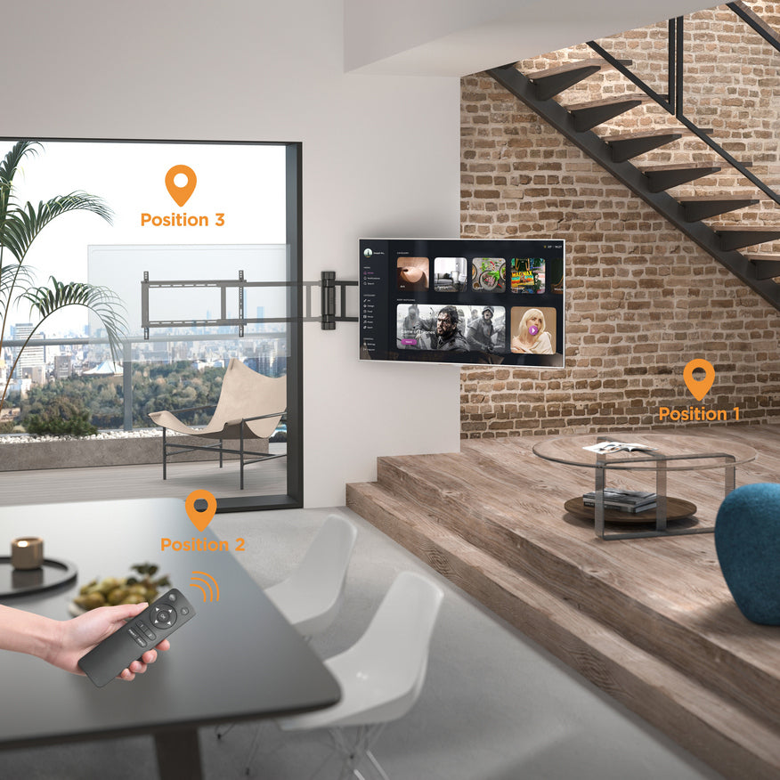 Equip 32"-75" motorisierte TV-Schwenkhalterung