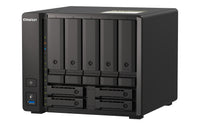 QNAP TS-H973AX NAS Tower Ryzen Embedded V1500B 8 GB DDR4 0 TB QuTS hero Schwarz