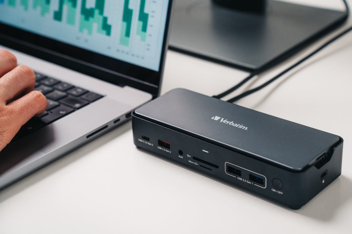 Verbatim CDS-15S Kabelgebunden USB 3.2 Gen 1 (3.1 Gen 1) Type-C Schwarz, Grau