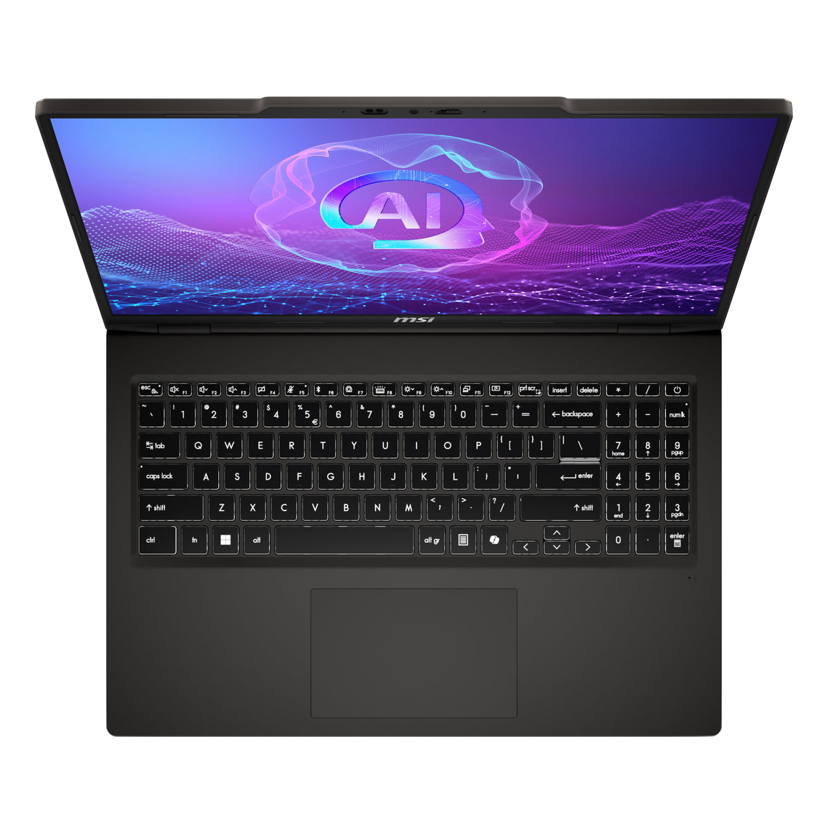 MSI Venture A16 AI+ A3HMG-036DE Copilot+ PC AMD Ryzen AI 5 340 Laptop 40,6 cm (16") 2K 16 GB DDR5-SDRAM 512 GB SSD Wi-Fi 6E (802.11ax) Windows 11 Home Grau