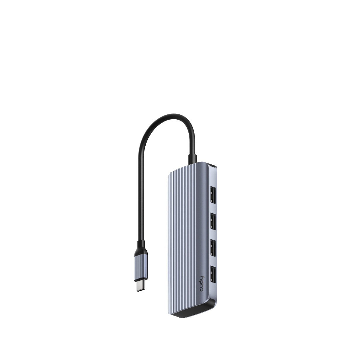 Cudy UH500 laptop-dockingstation & portreplikator USB 3.2 Gen 1 (3.1 Gen 1) Type-C Grau, Silber