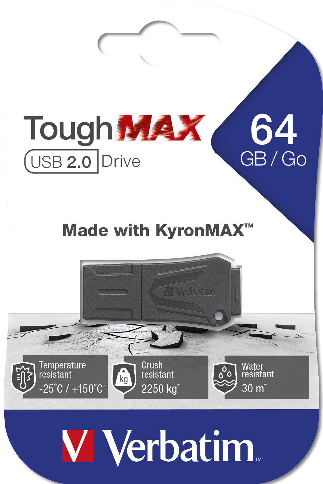Verbatim ToughMAX - USB-Stick 64 GB - Schwarz