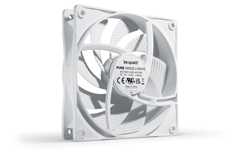 be quiet! Pure Wings 3 120mm PWM high-speed White Computergehäuse Ventilator 12 cm Weiß 1 Stück(e)