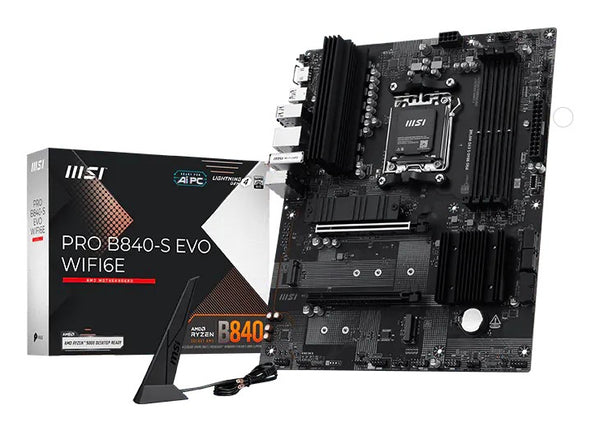MSI Pro B840-S EVO WIFI6E AMD B840 Sockel AM5 ATX