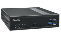 Shuttle XPC Slim SystemDL3000XA, Intel N100, 8GB RAM, 128GB SSD M.2 (NVMe), 2x LAN (2x 2.5Gbit), 2xCOM, 1xHDMI, 1xDP, 1x VGA, lüfterlos, 24/7 Dauerbetrie