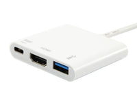 Equip USB-C auf HDMI, USB-A, 60W USB PD Adapter