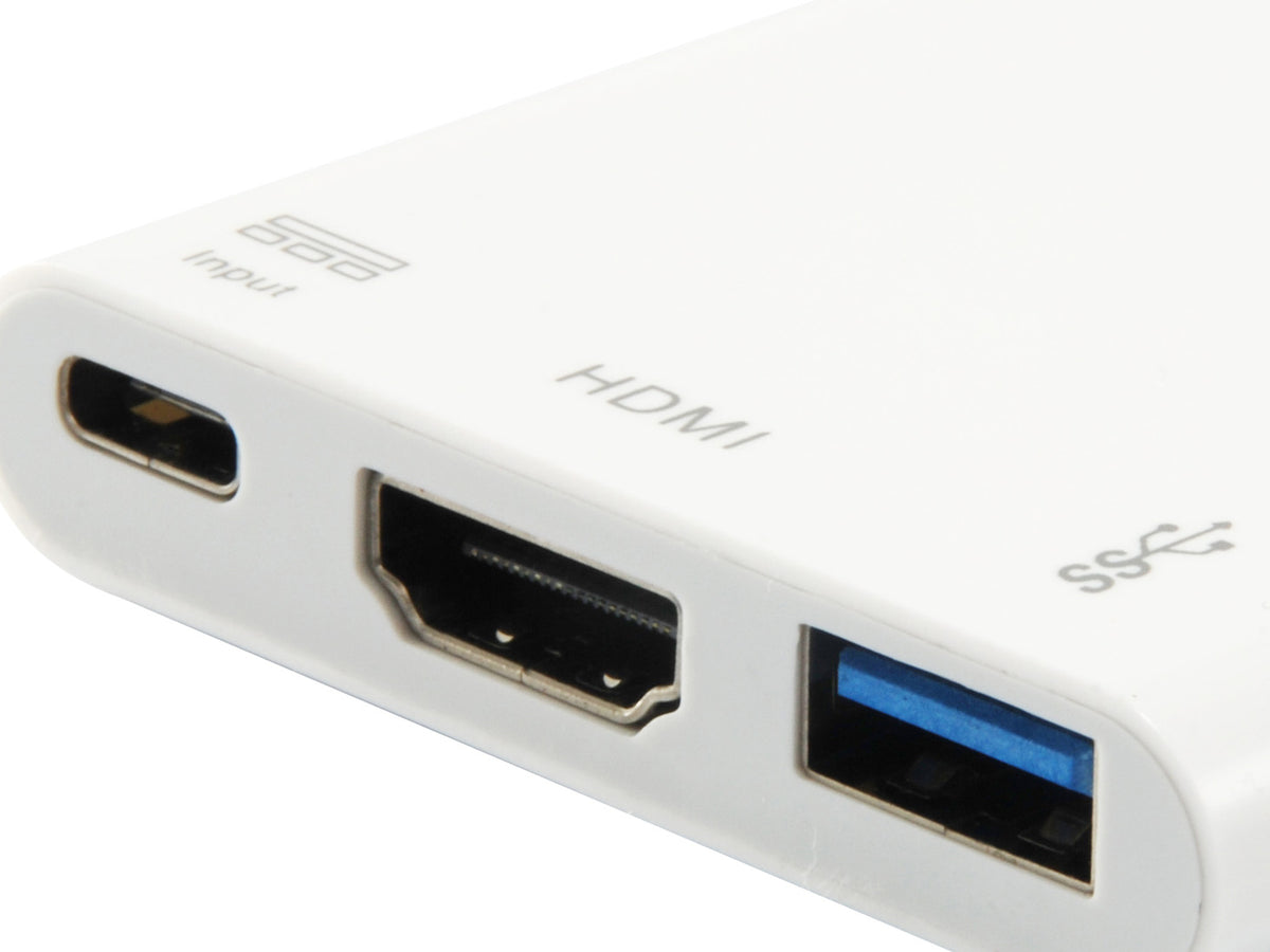 Equip USB-C auf HDMI, USB-A, 60W USB PD Adapter