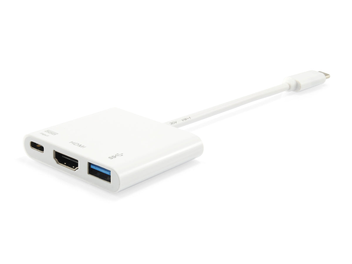 Equip USB-C auf HDMI, USB-A, 60W USB PD Adapter