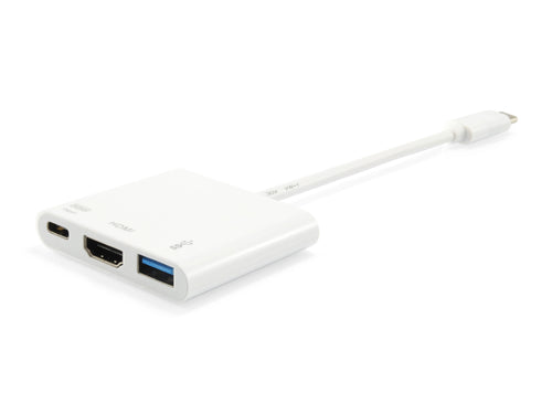 Equip USB-C auf HDMI, USB-A, 60W USB PD Adapter
