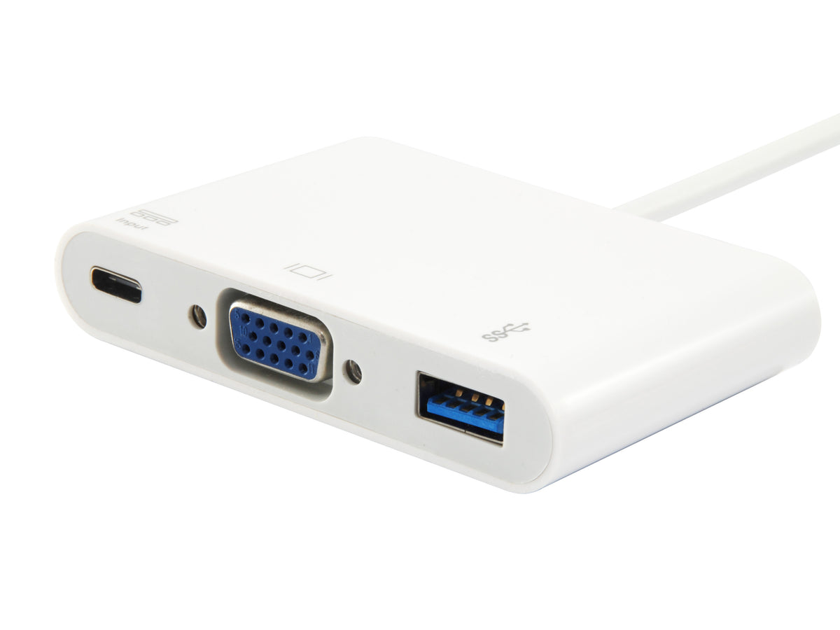 Equip USB-C auf VGA (HD15), USB-A, 60W USB PD Adapter