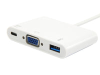 Equip USB-C auf VGA (HD15), USB-A, 60W USB PD Adapter