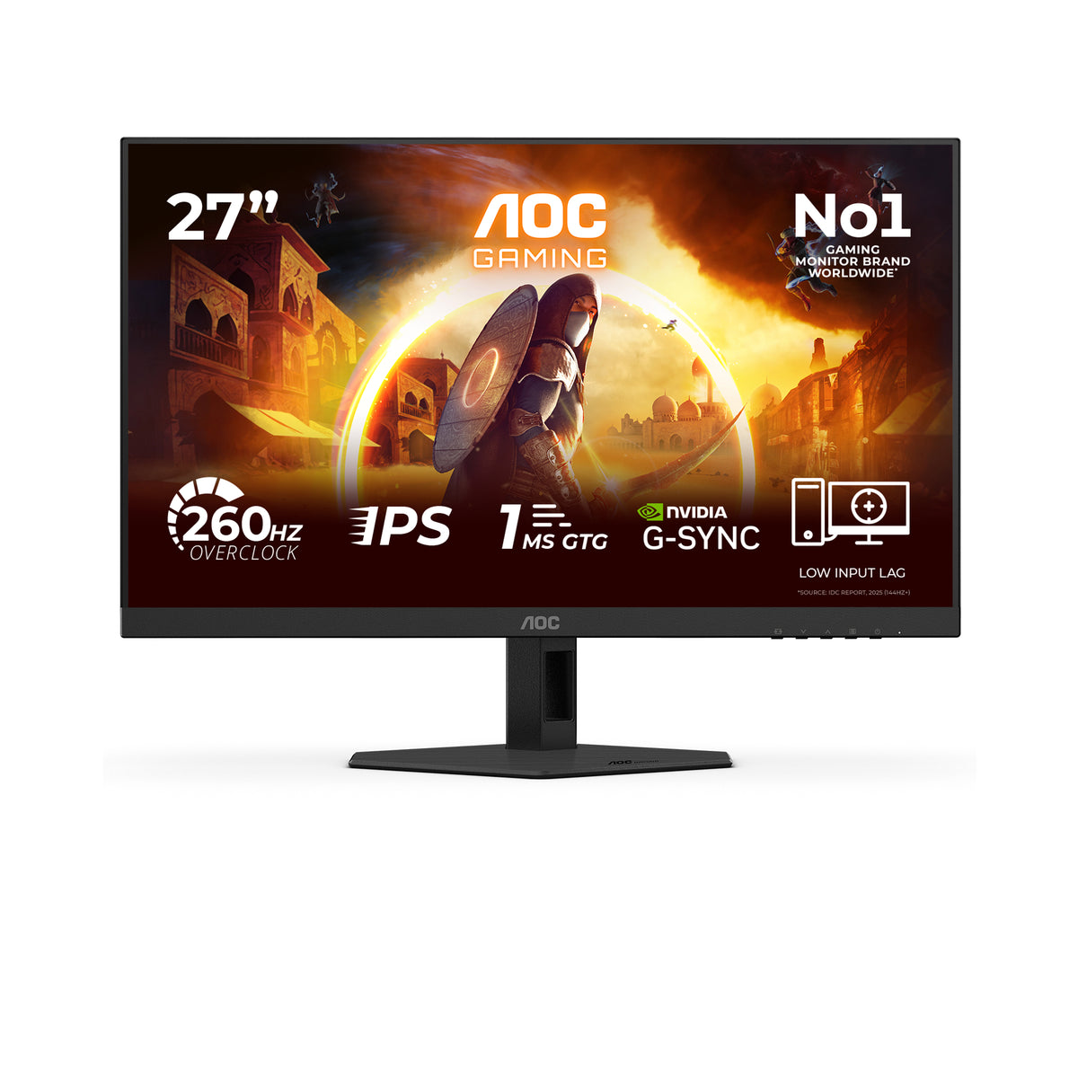 AOC G4 27G4ZREP Computer Monitor 68.6 cm (27") 1920 x 1080 Pixels Full HD LCD Black, Red