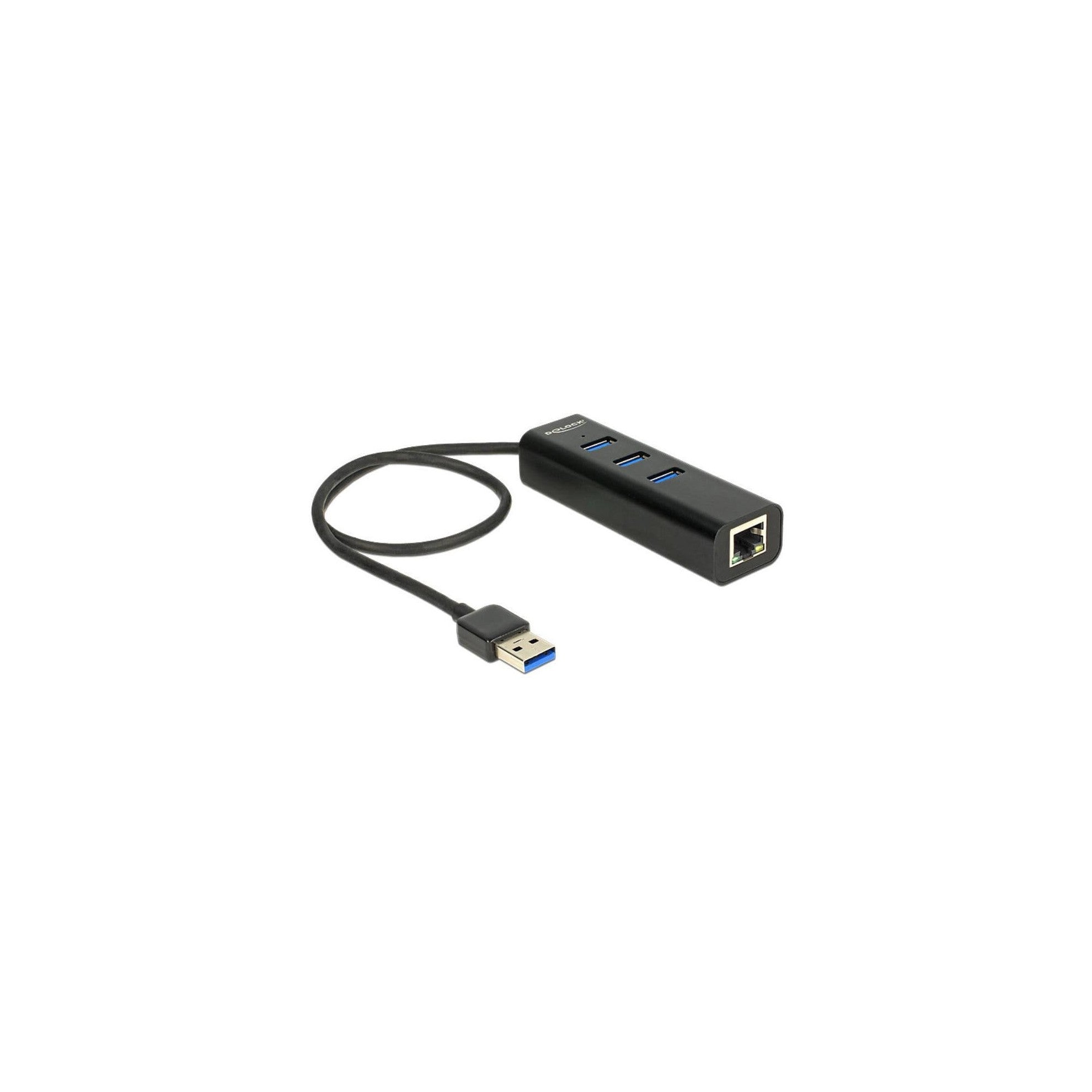 Delock USB 3.0 Hub + 1 LAN 10/100/1000 Mbps