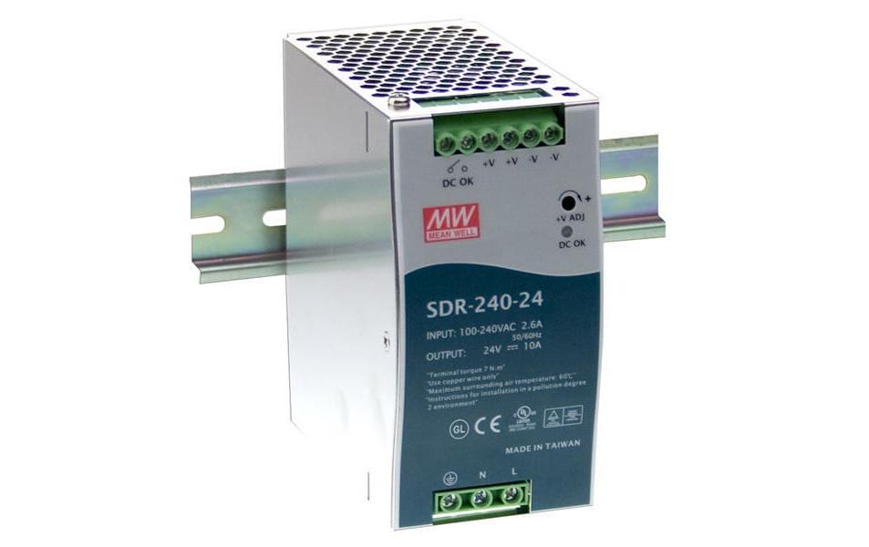21 Netzteil - 24V 240W Mean Well Hutschiene / SDR-Serie