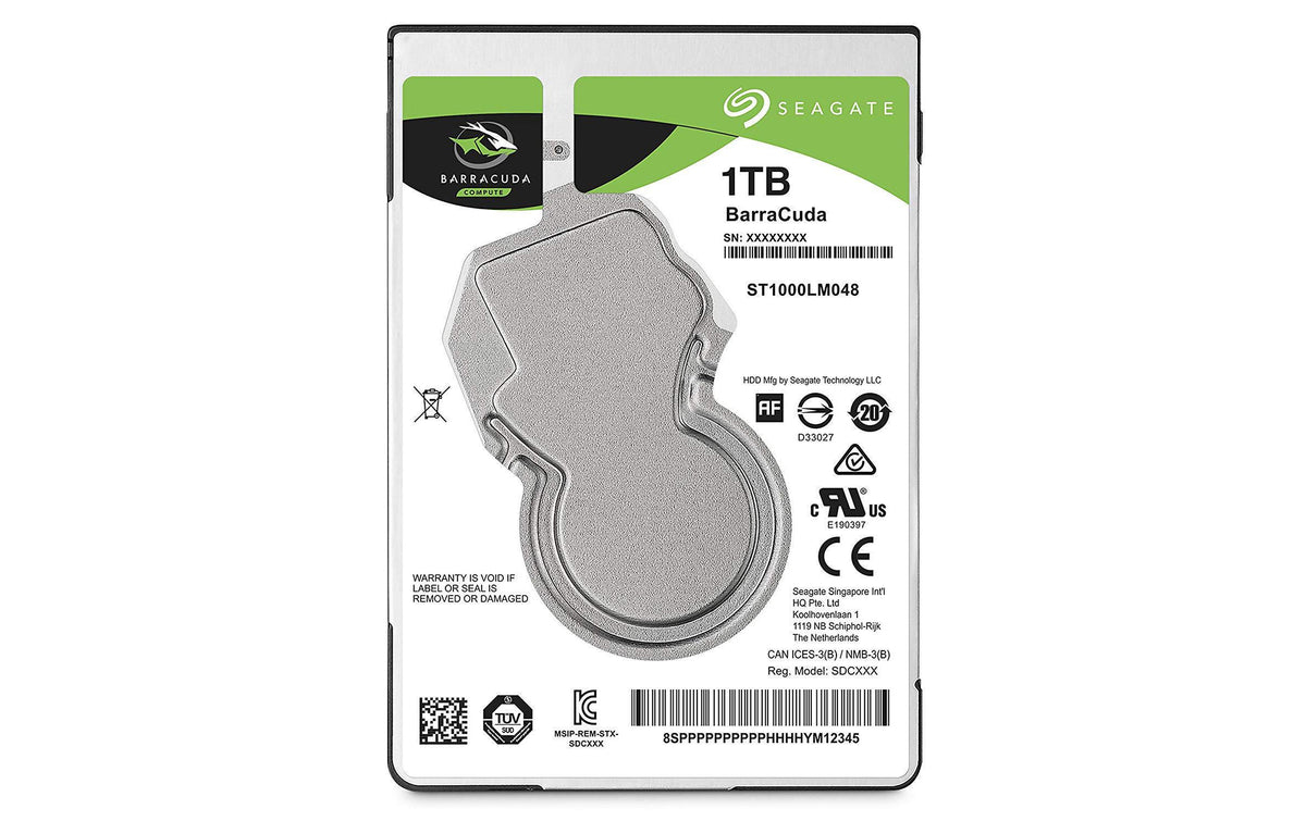 Seagate BarraCuda 1TB 2.5" HDD 5400RPM SATA 6.0 Gb/s