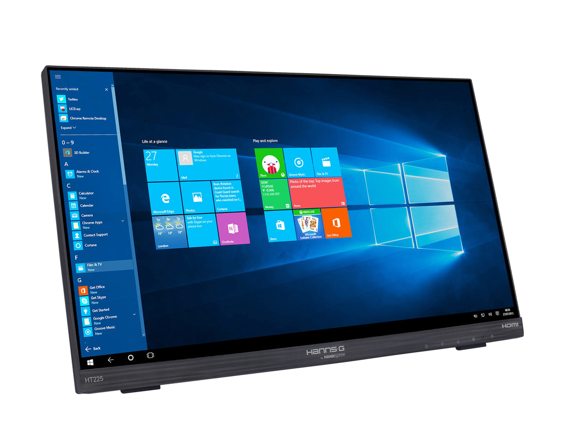Hannspree HT225HPB Écran d'ordinateur 54,6 cm (21.5") 1920 x 1080 pixels Full HD LED Écran tactile Bureau Noir