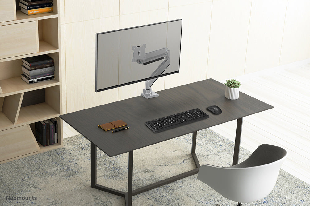 Neomounts NM-D775SILVER Monitorarm 10-32" - Gasfeder - Topfix - 180°-Stopp