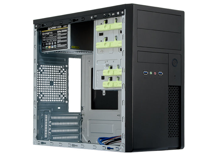 Chieftec XT-01B-350GPB Computer-Gehäuse Mini Tower Schwarz 350 W