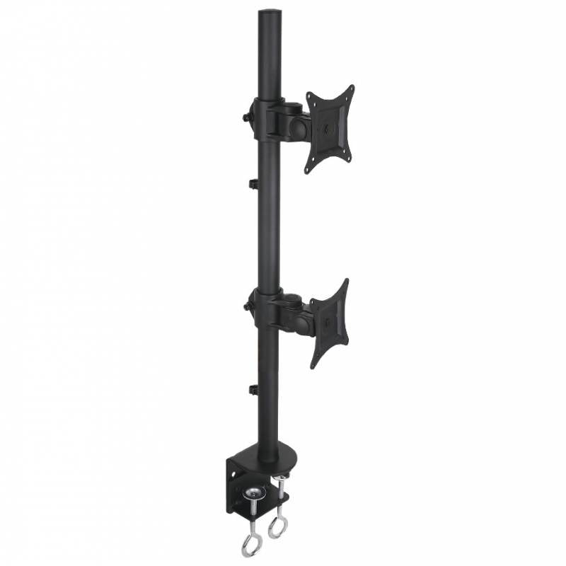 Techly ICA-LCD-350-D Flachbildschirm-Tischhalterung 68,6 cm (27") Tisch/Bank Schwarz