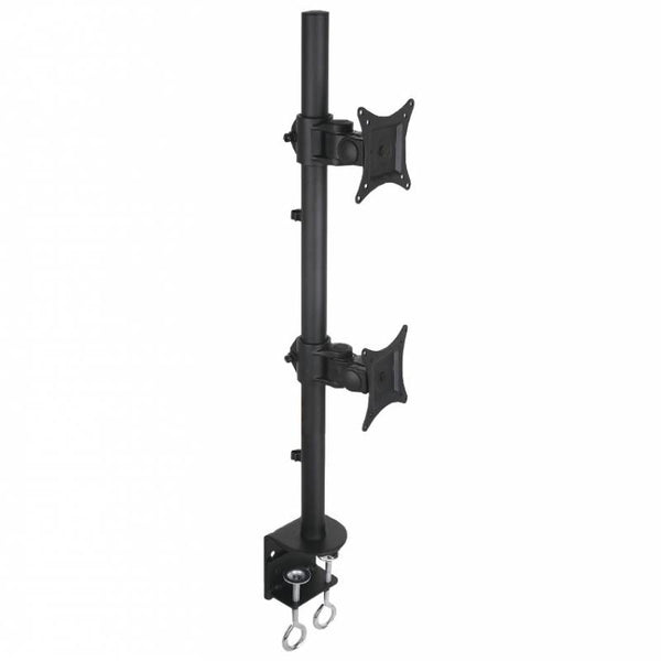 Techly ICA-LCD-350-D Support de bureau pour écran plat 68,6 cm (27") Bureau/Banc Noir