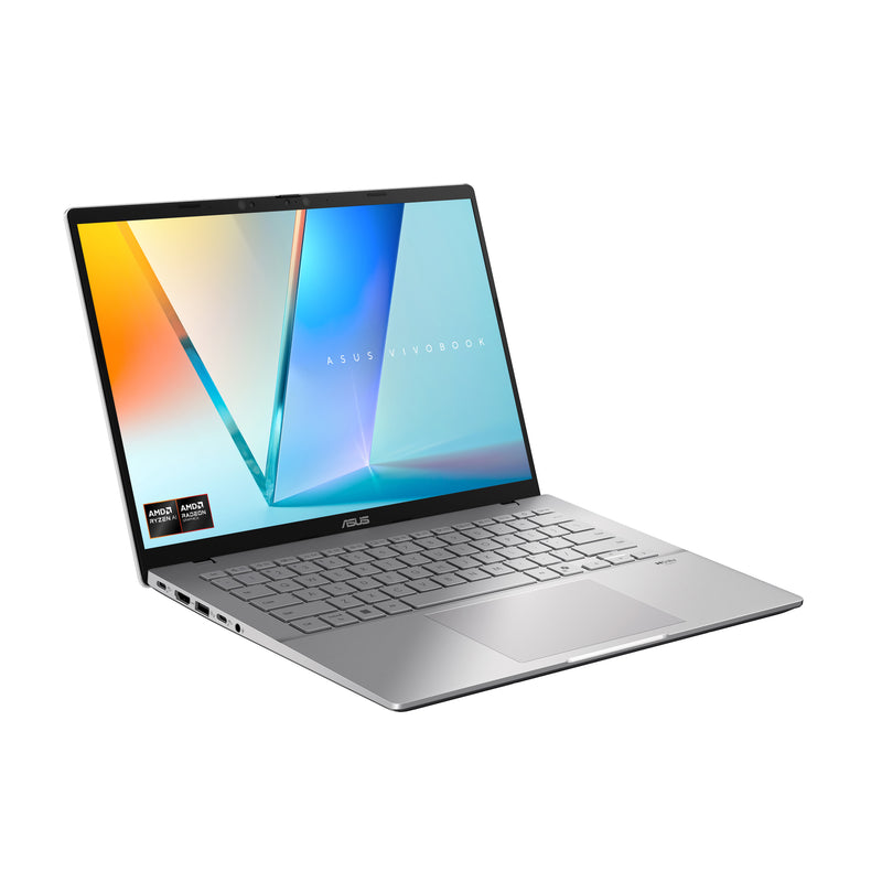 ASUS Vivobook S14 OLED M3407KA-DRSF046W Copilot+ PC AMD Ryzen AI 7 350 Laptop 35,6 cm (14") WUXGA 16 GB DDR5-SDRAM 1 TB SSD Wi-Fi 6 (802.11ax) Windows 11 Home Silber