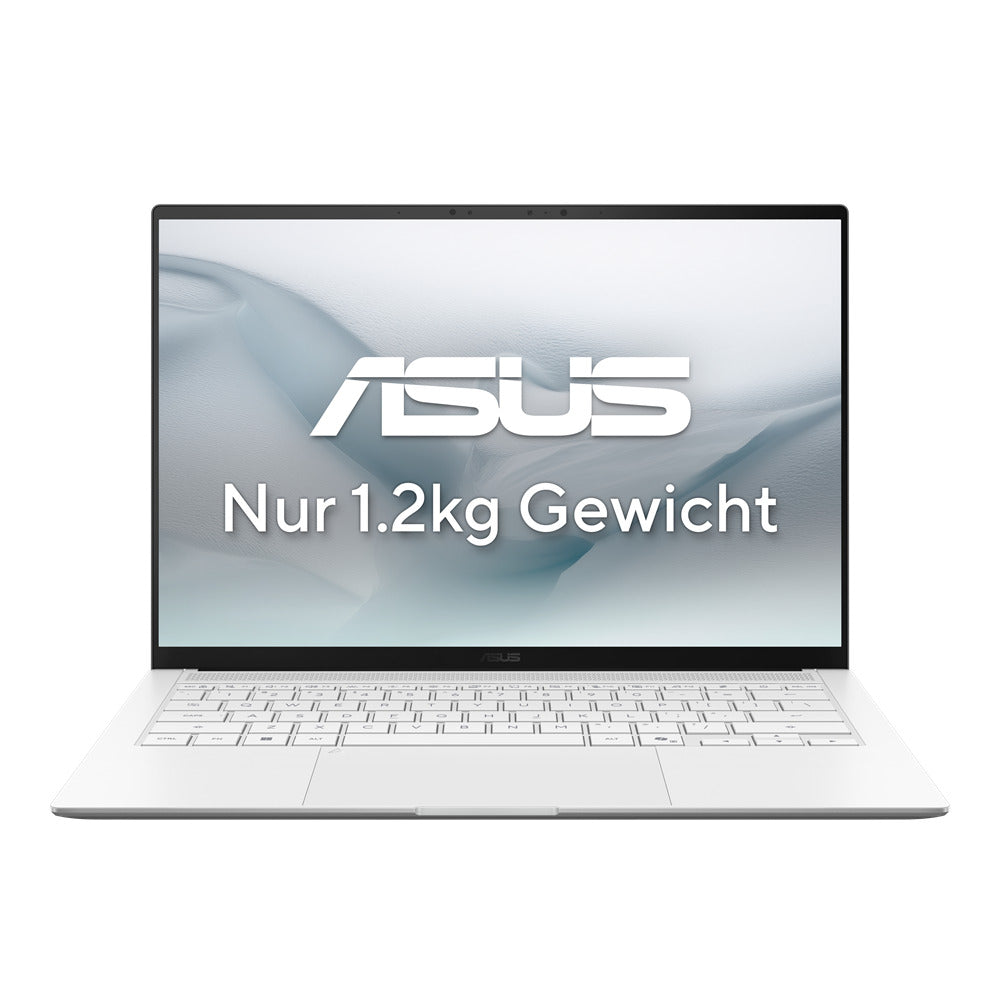 ASUS Zenbook S14 UX5406AA-SU532W Copilot+ PC Intel Core Ultra 9 386H Laptop 35,6 cm (14") Touchscreen WQXGA+ 32 GB LPDDR5x-SDRAM 1 TB SSD Wi-Fi 7 (802.11be) Windows 11 Home Weiß QWERTZ Deutsch