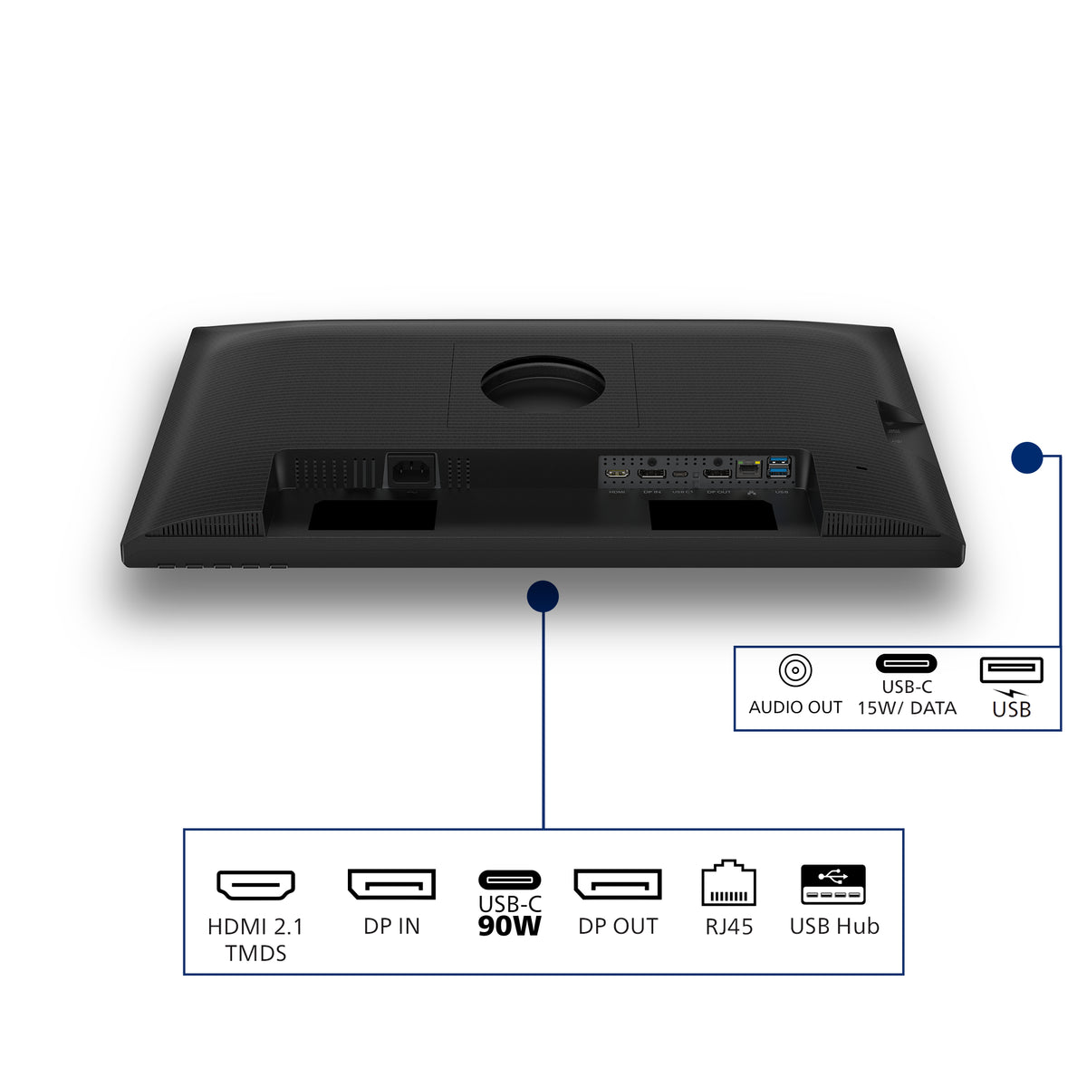 Philips 24B2U3601 Computerbildschirm 60,5 cm (23.8") 2560 x 1440 Pixel Quad HD LCD Schwarz