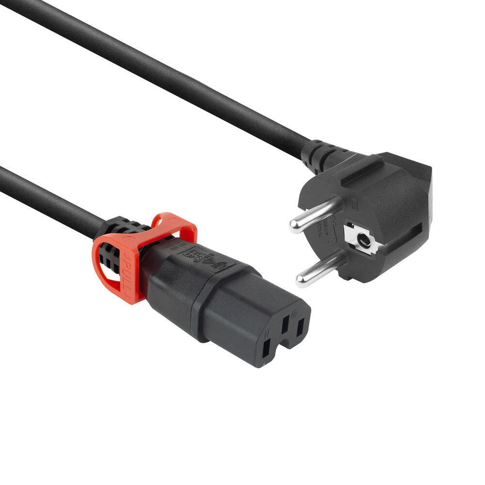Cavo di alimentazione ACT CEE 7/7 spina (angolata) – C15 IEC Lock+ nero 2 m, EL604S