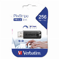 Verbatim STICK 256GB USB 3.2 Verbatim Store'n'Go PinStripe Black – Ansicht 5