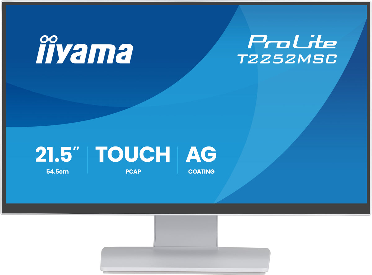 iiyama ProLite T2252MSC-W2AG Computerbildschirm 54,5 cm (21.4") 1920 x 1080 Pixel Full HD LCD Touchscreen Weiß