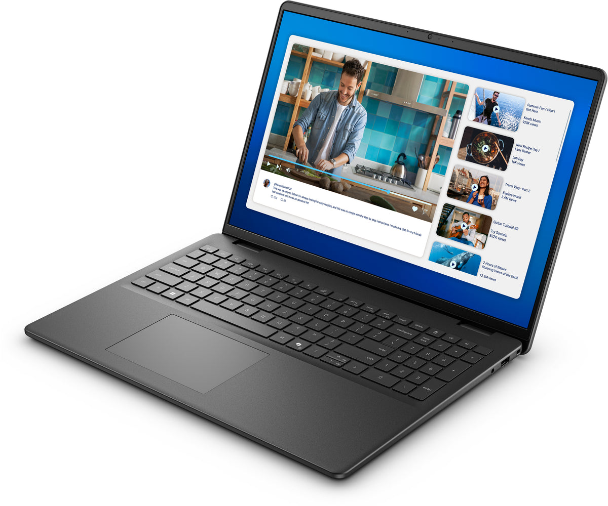 DELL DC16250 Intel Core 7 150U Laptop 40,6 cm (16") Full HD+ 16 GB DDR5-SDRAM 1 TB SSD Wi-Fi 6 (802.11ax) Windows 11 Pro Schweiz Schwarz