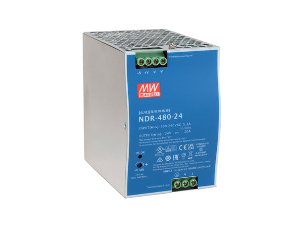 Alimentatore industriale LevelOne 24V DC, 480W, guida DIN, -20 ~ +70 ℃