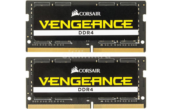 Corsair Vengeance Performance Black / Yellow DDR4-2666 SODIMM CL18 32GB (2x16GB)